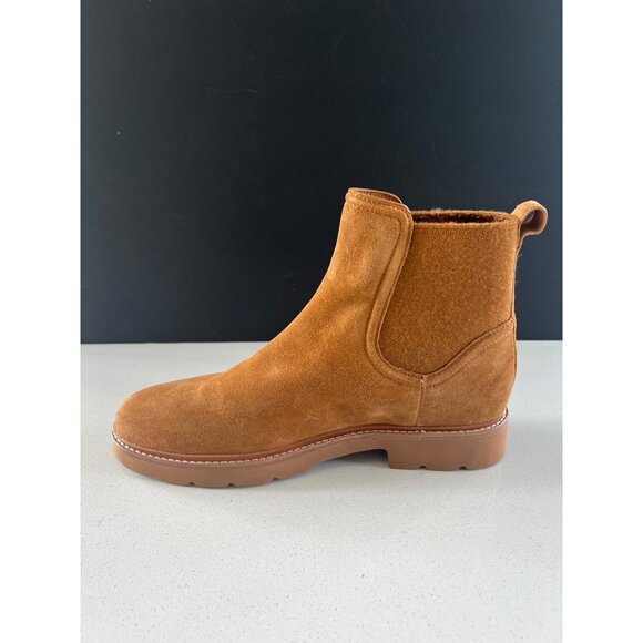 Vince Rue women's Chelsea Tan suede Ankle Boots 9.5 - Picture 9 of 11